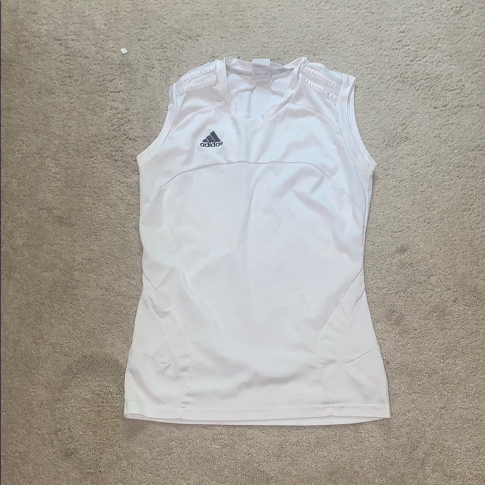 Adidas Women's White Sleeveless Top
